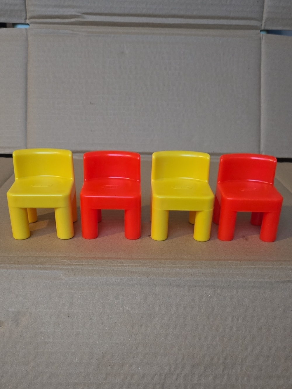 Vintage 90s Little Tikes Dollhouse Accessories - 4 Chairs